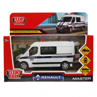 Металлическая машинка Технопарк Renault Master Полиция MASTER-14POL-WH