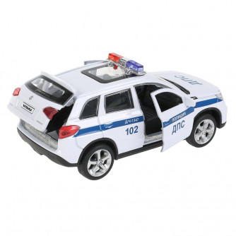Металлическая машинка Технопарк Suzuki Vitara S 2015 Полиция VITARA-12SLPOL-WH