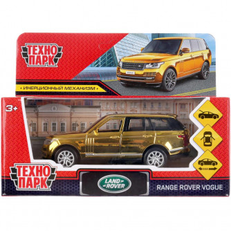 Металлическая машинка Технопарк Range Rover Vogue Хром VOGUE-12CH-GD