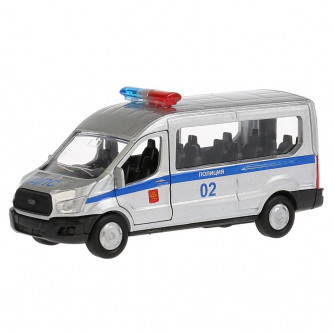 Металлическая машинка Технопарк  Ford  Transit Полиция SB-18-18-P-WB