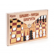 Игра настольная Шашки, Нарды, Шахматы 3872