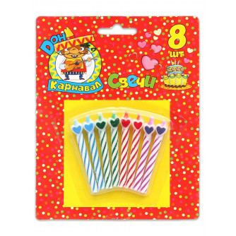 Свечи для торта Сердечки С-1242