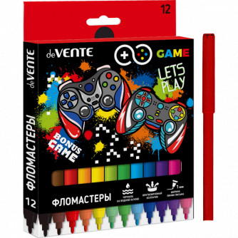 Фломастеры Devente Game 12 цветов  5081126
