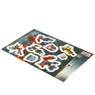 Наклейки бумажные, 120*180 мм роботы Умка NBM-107748-TF Наклейки бумажные, 120*180 мм роботы Умка NBM-107748-TF