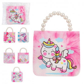 Сумочка 13*12 см, 6 цветов в ассортименте, в/п 13*12*2 см JD2727