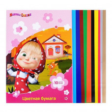 Цветная бумага 10 л. 10цв.2стор. 
