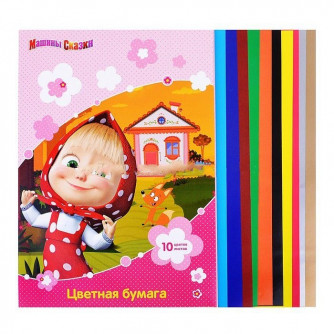 Цветная бумага 10 л. 10цв.2стор. 