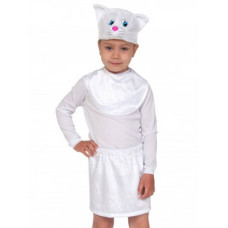 Карнавальный костюм Кошечка белая 01-3079