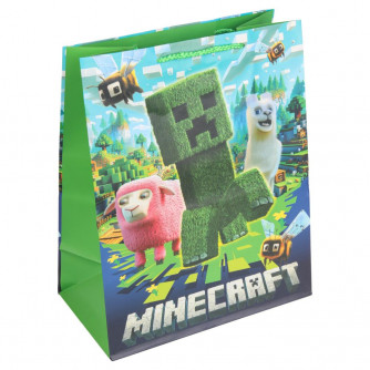 Пакет подарочный МАТОВЫЙ l,пиксели,140 гр/м2 ЧУДО ПРАЗДНИК PL-130549-MN  