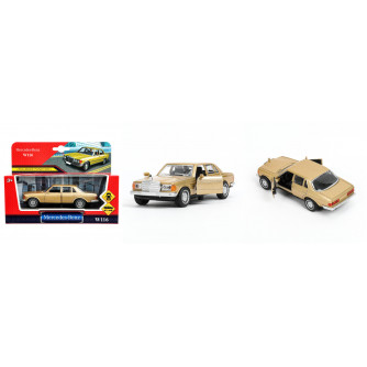 Модель металл MERCEDES-BENZ w116 12,5см инерция, двери Технопарк 6632-23-R   