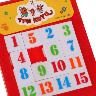 Логическая игра пятнашки Три Кота блист.14*19*1см ИГРАЕМ ВМЕСТЕ B1241491-R2   