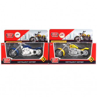 Металлическая машинка Технопарк Мотоцикл Чоппер 1297170-R