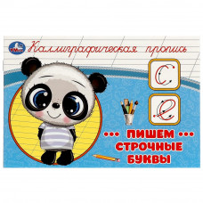 Пишем строчные буквы. Каллиграфическая пропись.  205х140 мм. Скрепка. 16 стр. Умка 978-5-506-09275-9   