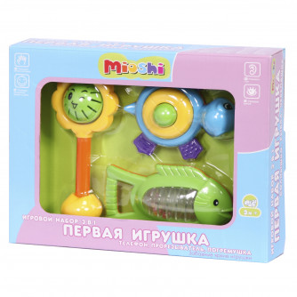 Набор погремушек Mioshi Первая игрушка TY9046 Набор погремушек Mioshi Первая игрушка TY9046