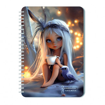 Книжка записная А5, 40л, клетка, гребень, мягкая обложка, КТС, 