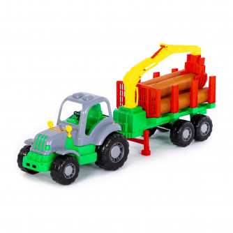 Трактор с полуприцепом-лесовозом Силач 45041