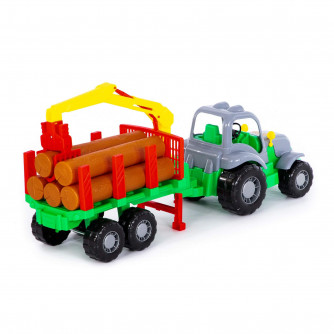 Трактор с полуприцепом-лесовозом Силач 45041