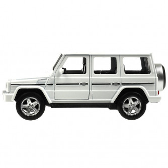 Машина металл MERCEDES-BENZ G-CLASS 12 см, двери, багажн, белый, кор. Технопарк GCLASS-12-WH