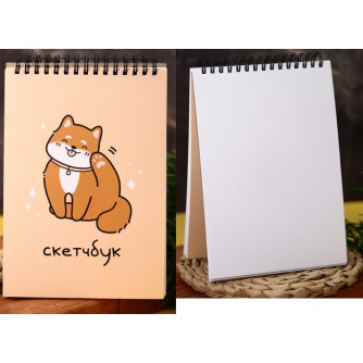 Скетчбук Аниме «Shiba inu», 14х20 см,  плотность 100 гр 66SB-254