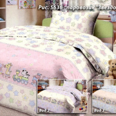 Постельное белье в детскую кроватку 029 розовый