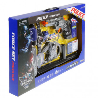 Набор полиция (пистолет, наручники, аксесс.) свет+звук 34350 в кор. в кор.2*18шт B1815191 Набор полиция (пистолет, наручники, аксесс.) свет+звук 34350 в кор. в кор.2*18шт B1815191