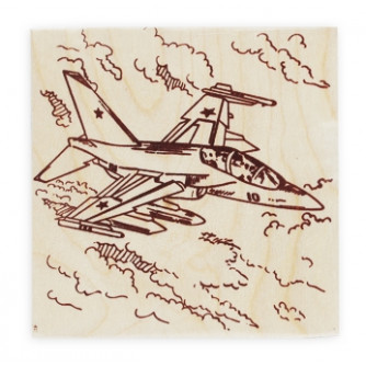 Заготовка деревянная для выжигания Самолет НР-8355
