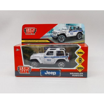 Металлическая машинка Технопарк Jeep Wrangler Rubicon Полиция 4680107994868