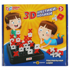 Настольная игра 3D крестики нолики, кор.22*21*5,6см Умные игры 1804K012-R   
