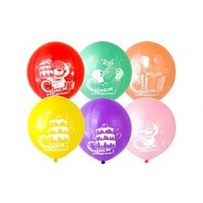 Шар с рисунком 18” ДР Мишка с Тортом/Ит 1103-1471 (уп.25шт)