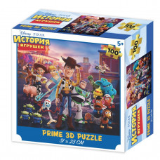 13837 Стерео-пазл Prime 3D «ИСТОРИЯ ИГРУШЕК», 100 детал., 5+