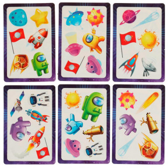 Карточная игра Умные игры Мега Дубль Найди пару Космический экипаж 4680107994295