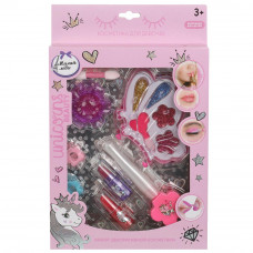 Косметика ДЛЯ ДЕВОЧЕК тени, помада, лак для ногтей, блеск для губ МИЛАЯ ЛЕДИ 20678C2-UNI-ML (192)   