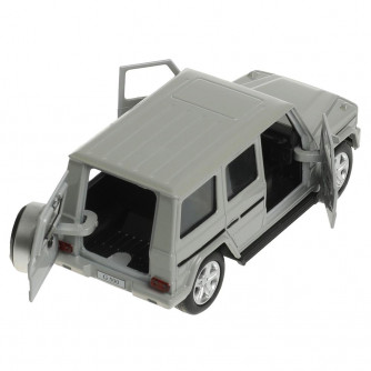 Машина металл MERCEDES-BENZ G-CLASS 12 см, двери, багажн, темно-серый, кор. Технопарк GCLASS-12-GY