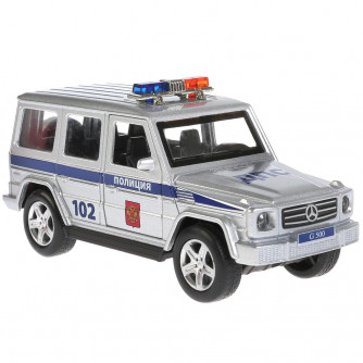 Металлическая машинка Технопарк Mercedes Benz G Class Полиция G-СLASS-P-SL