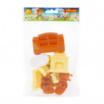 Набор мебели для кукол №4 (13 элементов в пакете)