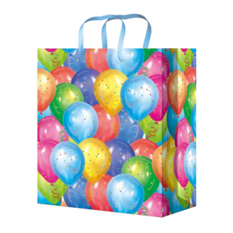 Пакет подарочный с глянц.ламинацией 22x31x10 см (ML) Яркие воздушные шары, 157 г ПКП-4274