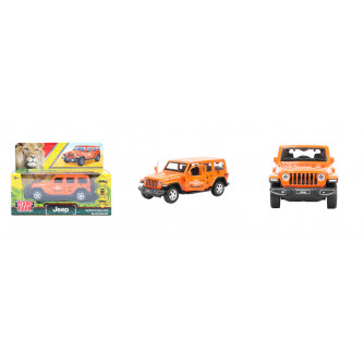 Машина металл JEEP WRANGLER SAHARA САФАРИ 12 см, двери, багаж, инерц, кор. Технопарк SAHARA5D-12EXP-OG (72)   
