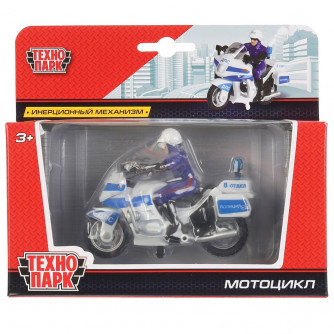 Металлическая модель Технопарк Мотоцикл Полиция СТ-1247