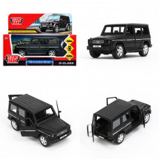 Машина металл MERCEDES-BENZ G-CLASS МАТОВЫЙ 12 см, двер, багаж, черный, кор. Технопарк G-СLASS-BK-WOD   