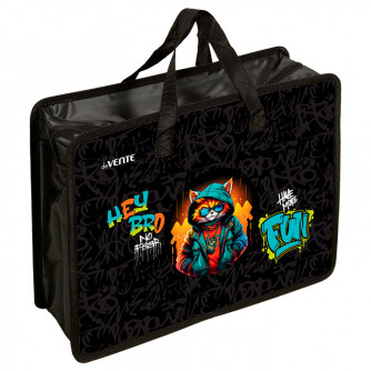 Папка для тетрадей 1 отделение на молнии с ручками А4 deVente 