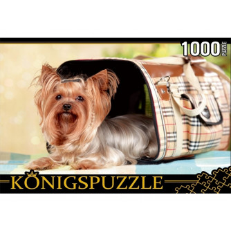 45. Konigspuzzle. ПАЗЛЫ 1000 элементов. КБК1000-6468 ЙОРКШИРСКИЙ ТЕРЬЕР    