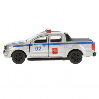Металлическая машинка Технопарк Ford Ranger пикап полиция SB-18-09-FR-P
