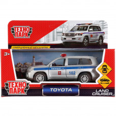Металлическая машинка Технопарк Toyota Land Cruiser Полиция CRUISER-P