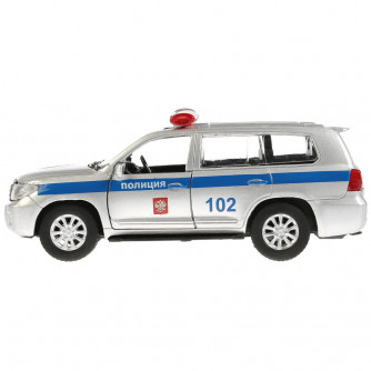 Металлическая машинка Технопарк Toyota Land Cruiser Полиция CRUISER-P