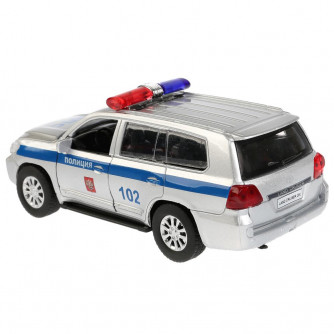 Металлическая машинка Технопарк Toyota Land Cruiser Полиция CRUISER-P