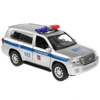 Металлическая машинка Технопарк Toyota Land Cruiser Полиция CRUISER-P