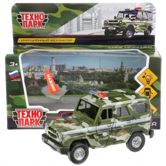 Металлическая машинка Технопарк UAZ Hunter военный HUNTER-MIL-SL
