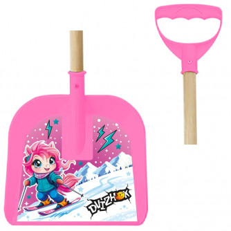 Лопата 65 см Пони дер. черенок, розовая Dvizhok ЛР 5