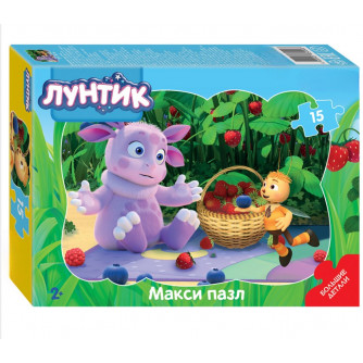 Пазл 15 МАКСИ Контурный Лунтик 65004 Степ  