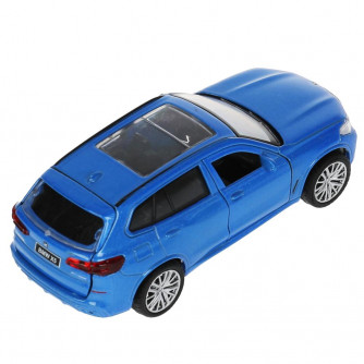 Машина металл BMW X5 M-SPORT 12 см, двери, багаж, син, кор. Технопарк в кор.2*36шт X5-12-BU